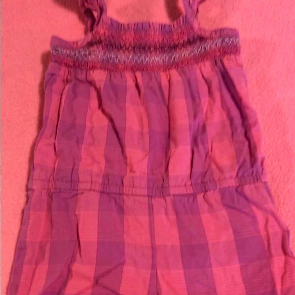 Baby girls plaid romper